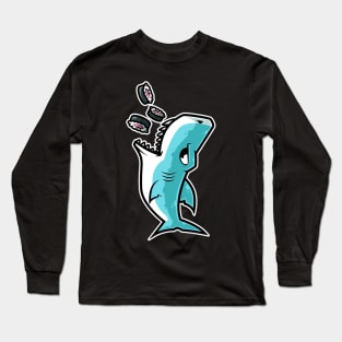 Shark Sushi Nigiri Kawaii Neko Anime Japanese graphic Long Sleeve T-Shirt